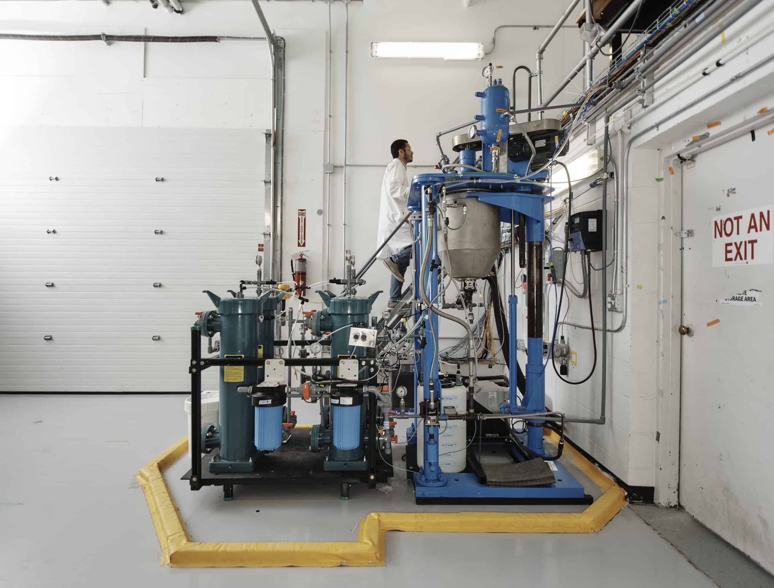 Low carbon cement test system